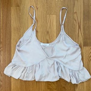 Light pink/purple cropped tank top